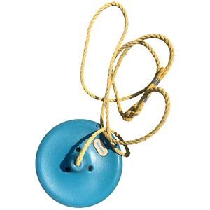 Little Tikes Teal Round Tree Rope Disc Swing Vintage 90s